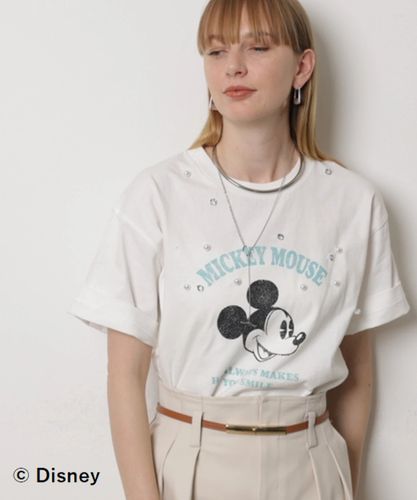 別注＞ミッキーマウス/パール付きTシャツ | Tシャツ・カットソー