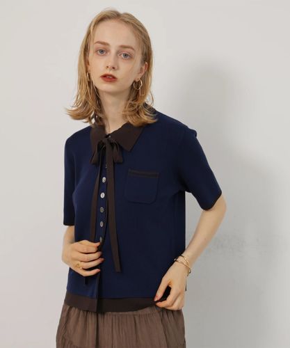 店舗限定》〈POLO BCSコラボ〉ポロカラーケーブルニットカーディガン