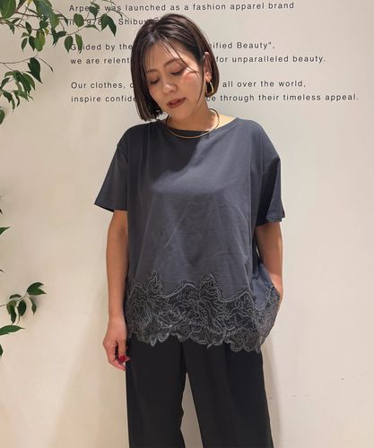 店舗限定》裾レースロンT | Tシャツ・カットソー | Arpege story