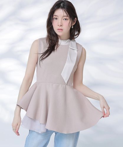 WEB LIMITED]オフショルリボンドッキングニット | ニット | Rirandture