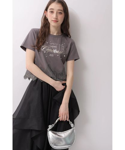 別注＞ミッキーマウス/パール付きTシャツ | Tシャツ・カットソー