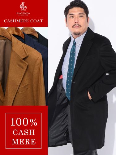 チェスターコート Ermenegildo Zegna カシミヤ100％ シングル アウター