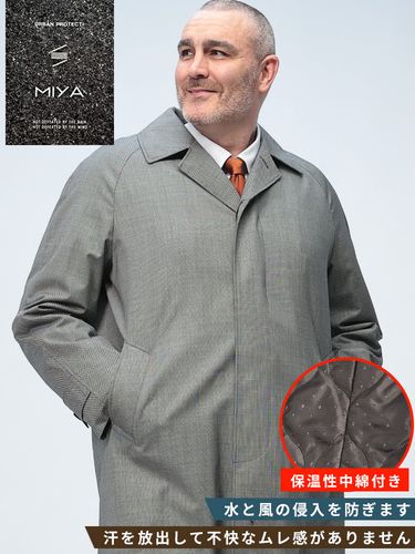 ステンカラー コート 中綿 シングル アウター フォーマル 秋冬 大きい