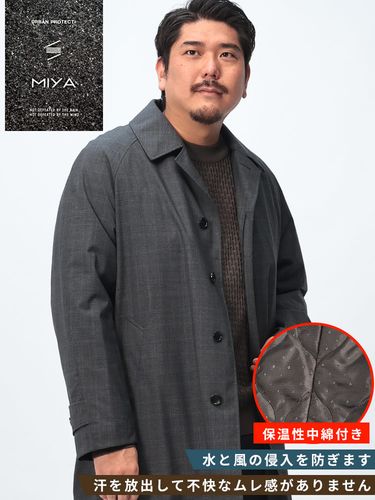 ステンカラー コート 中綿 シングル アウター フォーマル 秋冬 大きい