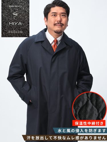 定価17万＊未使用級✨コルネリアーニ ステンカラーコート 中綿 50 XL 黒 ADRER（アドラー） ステンカラーコート コート Beaver melton over