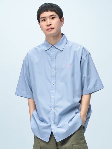 90㎝ 半袖シャツ THE NORTH FACE (ザ ノースフェイス) 総柄 ポケット付き 半袖 シャツ
