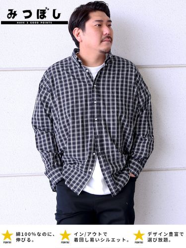 長袖シャツ フランネル チェック柄 レギュラー トップス チェック