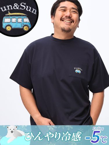 FAT ANIMALS クジラ総柄プリント クルーネック 半袖 Tシャツ (B＆T