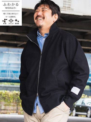 ライダースジャケット ストレッチ フルジップ アウター ブルゾン