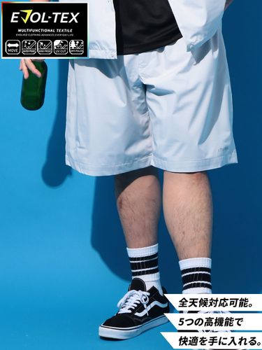 ショートパンツ EVOL-TEX 裏メッシュ ストレッチ テックショーツ