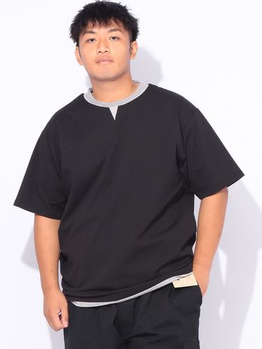 半袖 Tシャツ 綿天竺 チームロゴ クルーネッ トップス クルー 大きい