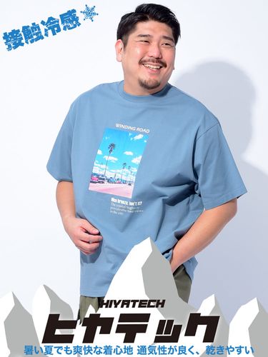 半袖 Tシャツ 体感－5℃ 接触冷感 バックプリント CAMP トップス