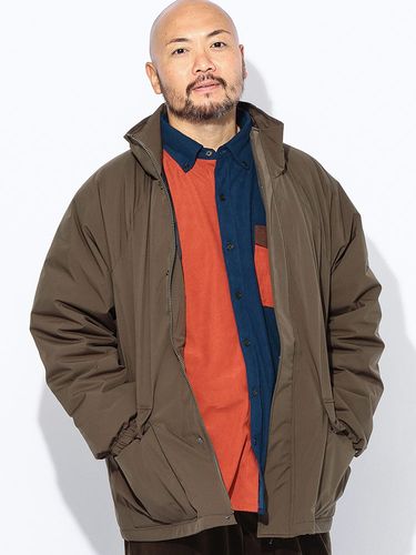 中綿 ジャケット 切り替え フルジップ MIXED MEDIA PUFFER JKT