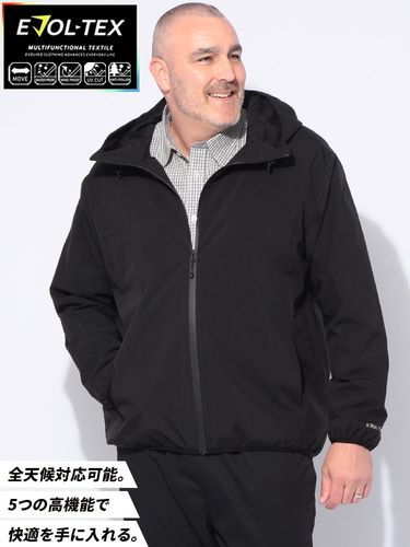 FITTED 切り替え フルジップ ジャケット ARMOUR KNIT HYBRID FZ