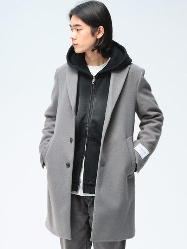 ステンカラーコート ふわかる WOOLLY+ ストレッチ 軽量 シングル