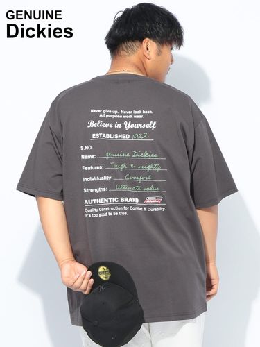 半袖 Tシャツ ロゴ プリント×刺繍 クルーネック トップス プリントT