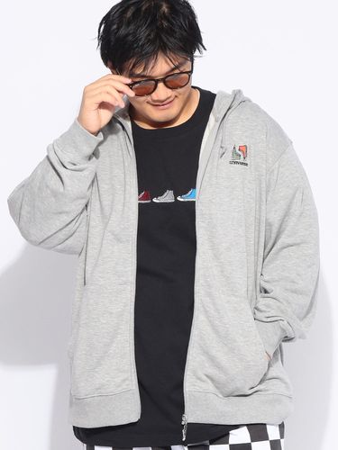 パーカー 長袖 メンズ 大きいサイズ FAT ANIMALS クジラプリント