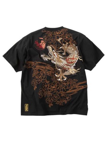 絡繰魂 猫又瓢箪半袖Tシャツ (1258-6287) 3L 4L 5L 6L トップス T