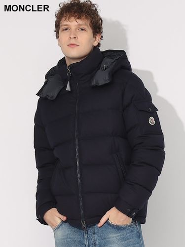 MONCLER (モンクレール) 撥水ナイロン ダブルフード ショートダウン