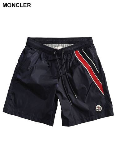 MONCLER (モンクレール) メンズ スイムパンツ 収納袋付き 3連ロゴ