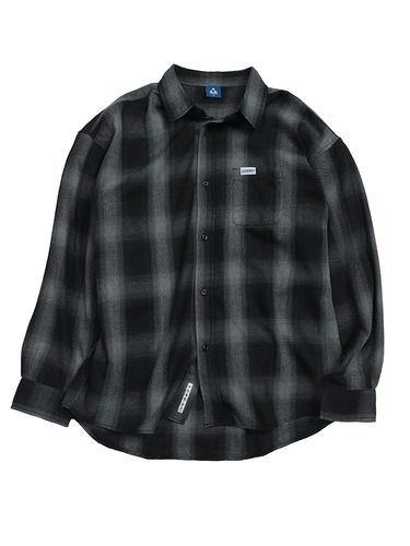 Hands of creation ブロックチェックウールシャツ 黒 90's Woolrich ブロックチェック柄 ウールシャツ 