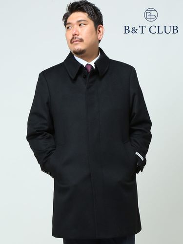 【極美品】B&T CLUB チェスターコート カシミヤ混 大きいサイズ L8 カシミヤ混 シングル チェスターコート (B＆T CLUB) ビーアンド