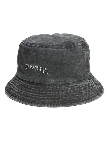 定価80300円⭐︎THOM BROWNE デニムバケットハットLサイズタグ付新品 バケットハット デニム ブラックタグ 帽子 ツバ付き 日よけ 大きい