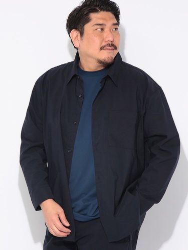 シャツジャケット リップストップ カーゴ アウター ジャケット 襟付き
