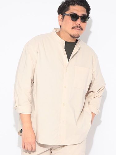 シャツ 長袖 メンズ 大きいサイズ チェック ストライプ ストレッチ 速