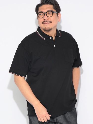 Ed Hardy 鹿の子プリント半袖ポロシャツ (1278-4516) 3L 4L 5L 6L 8L