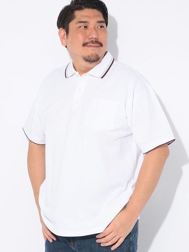 吸汗速乾 ハーフジップ モックネック シャツ 大きいサイズ メンズ 3L