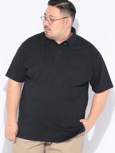 ポロシャツ 半袖 無地 メンズ 大きいサイズ 快ラクWEAR DRYリップル