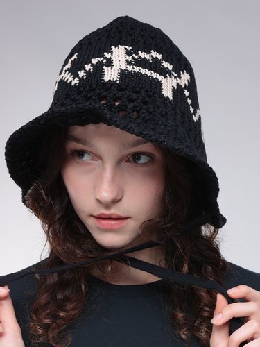 UGG (アグ) ロゴ ボア バケット ハット バケハ fluff Scalloped Hat