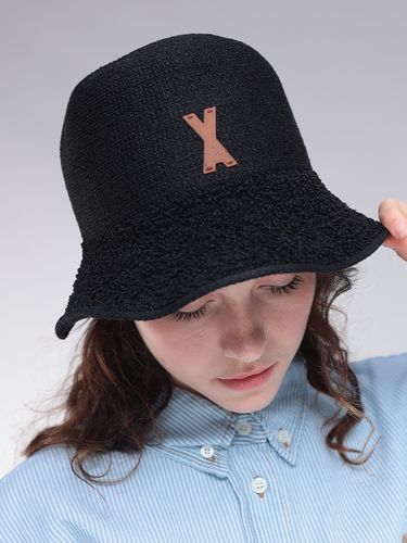 UGG (アグ) ロゴ ボア バケット ハット バケハ fluff Scalloped Hat