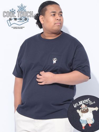 サークルロゴ クルーネック 半袖 Tシャツ 大きいサイズ メンズ 3L 4L