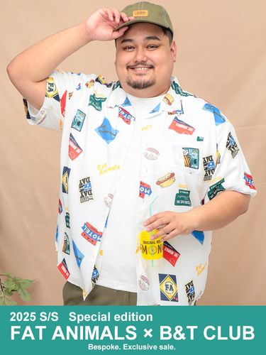 メッシュ 半袖 アロハシャツ 大きいサイズ メンズ X1(3L～4L相当) X2