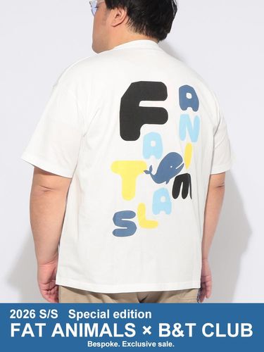 半袖 Tシャツ FAT ANIMALS 接触冷感 クジラ×サーフボード クルーネック
