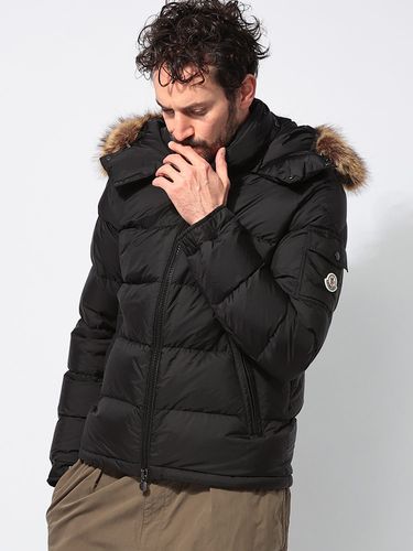 MONCLER (モンクレール) グログランロゴ フルジップ ダウンジャケット