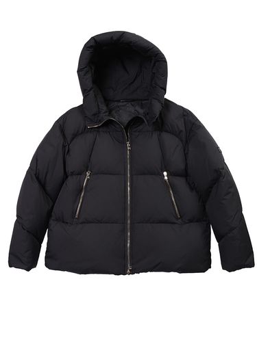 TATRAS (タトラス) ロゴ フード着脱 フルジップ ミドル丈 ダウンコート