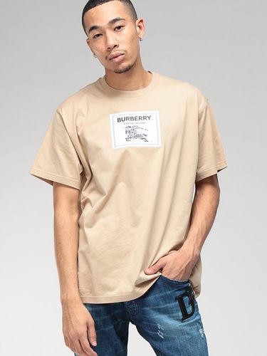 BURBERRY (バーバリー) フロント ロゴ 刺繍 薔薇 フロッキー使い