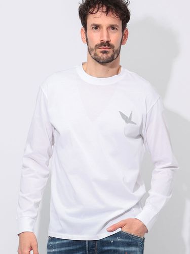 C.P COMPANY (シーピーカンパニー) ロゴプリント クルーネック 長袖 T