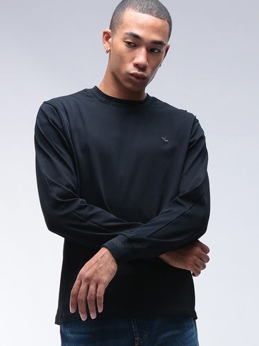 EMPORIO ARMANI (エンポリオアルマーニ) 胸ラバーロゴ クルーネック