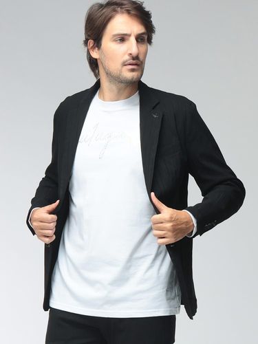 極美品 ヘルノ テーラードジャケット アンコン ストレッチ 44 M HERNO (ヘルノ) メンズ ジャケット ストレッチナイロン 撥水 防風