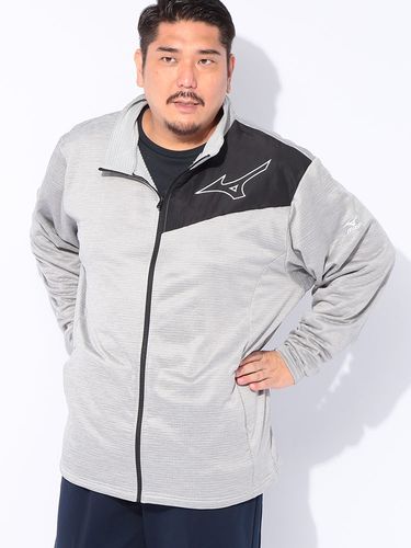 トラックジャケット シルバージェルロゴプリント ストレッチダンボール