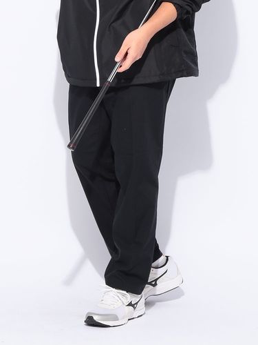 【Mサイズ】LTT SOFTKNIT LONG PANTS BLK 機能性素材 DOUBLE KNIT EMBROIDERY LOGO LONG PANTS | ALL ITEMS | 【公式】SY32