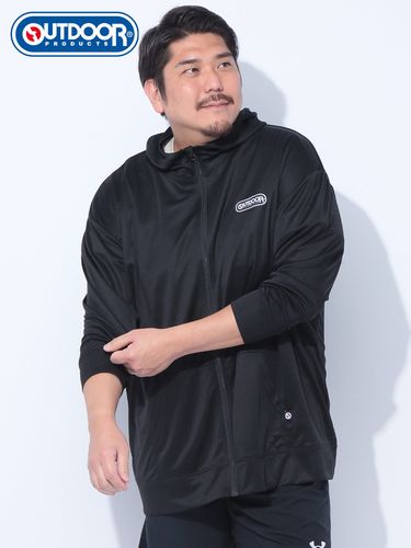 1PIU1UGUALE3GOLF メッシュフード付きパーカー明日まで値下げ メッシュ パーカー トップス 無地 ジップアップ カジュアル (パーカー