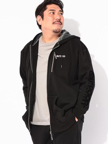 ジップパーカー ハニカムメッシュ 切替 胸ジップポケット ストレッチ