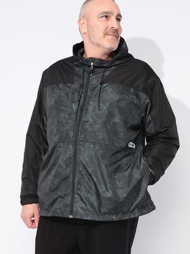 アウター ジャケット ストレッチクロス 切り替え フルジップ スタンド