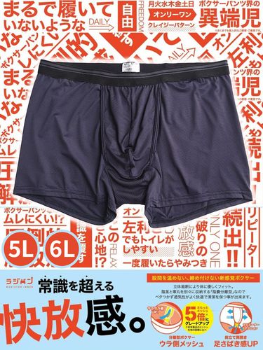 ラジパン 無地 ムレにくい 前開き 分離型 ボクサーパンツ 3L 4L (as