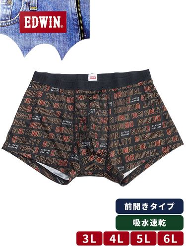 ボクサーパンツ 快適立体 総柄プリント 前開き 肌着 下着 ストレッチ